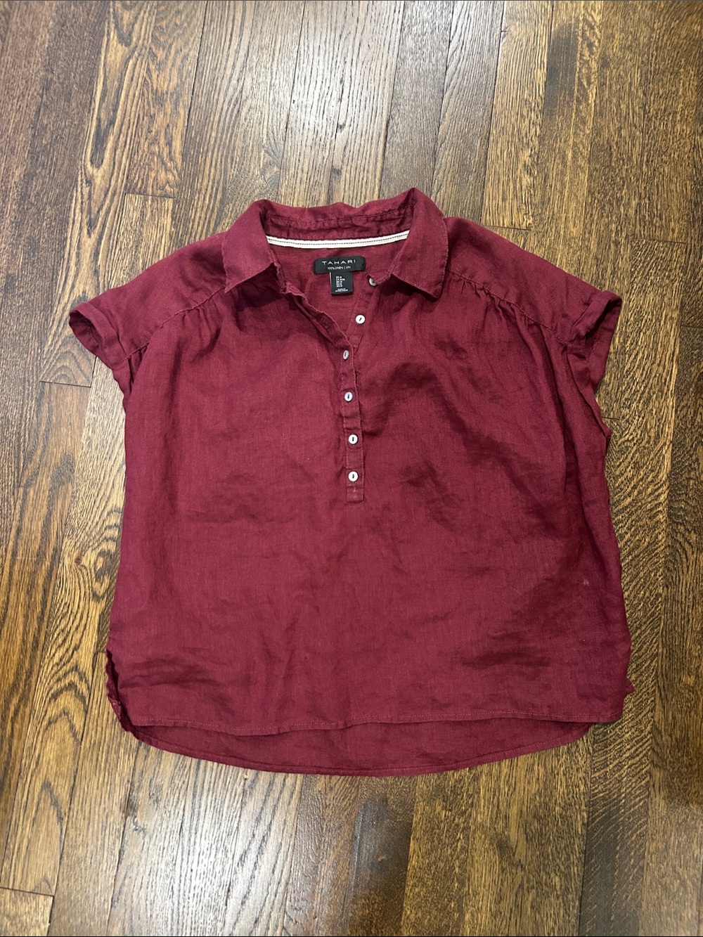 Tahari Linen Top
